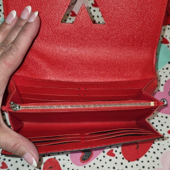 Louis Vuitton Coquelicot Epi Leather Twist Wallet - Picture 6 of 7